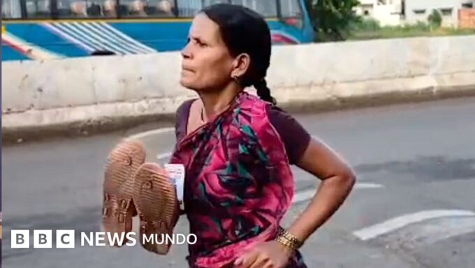 La madre que se volvió viral por correr descalza (y ganar) una carrera para poder comprar los útiles escolares de su hija