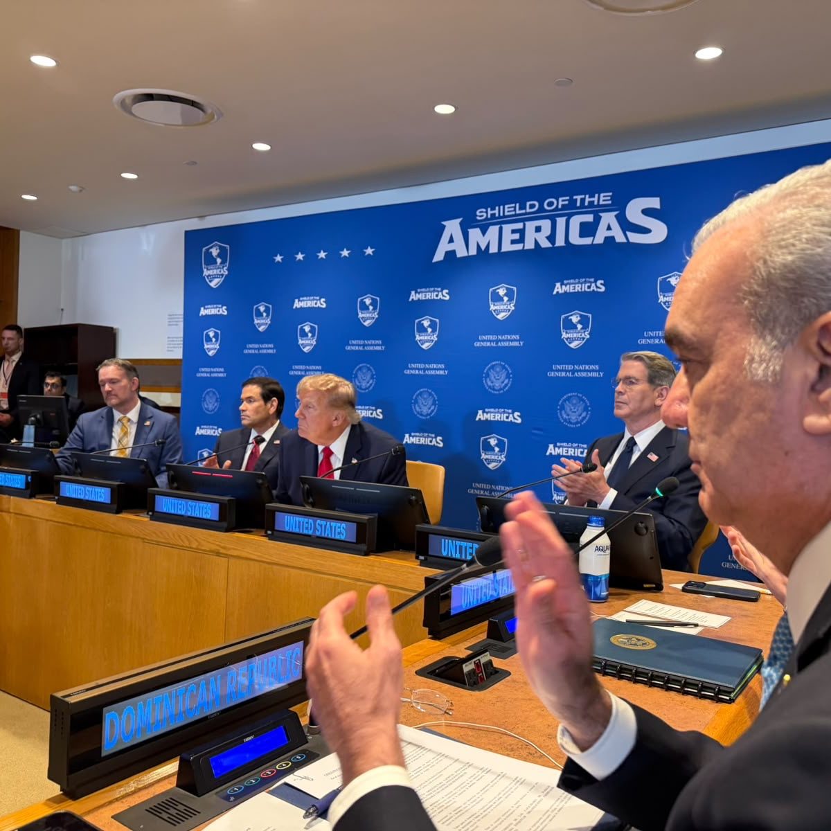 Abinader participa en encuentro Escudo de las Américas encabezado por Trump