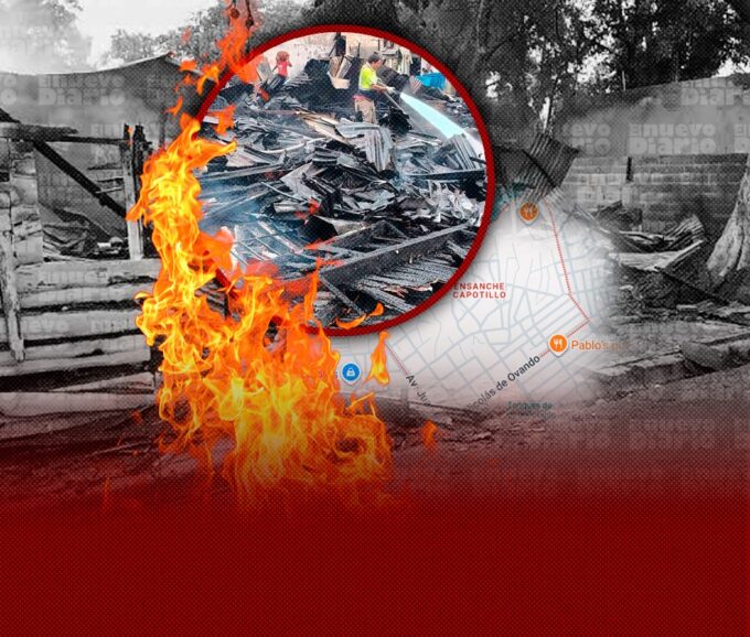 Incendio afecta varias viviendas en el ensanche Capotillo; reportan solo pérdidas materiales