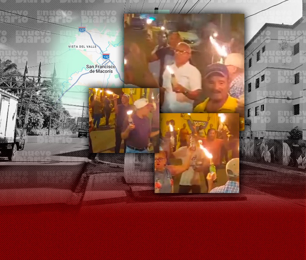 Moradores de Ercilia Pepín protestan con mechones encendidos por deterioro de calles