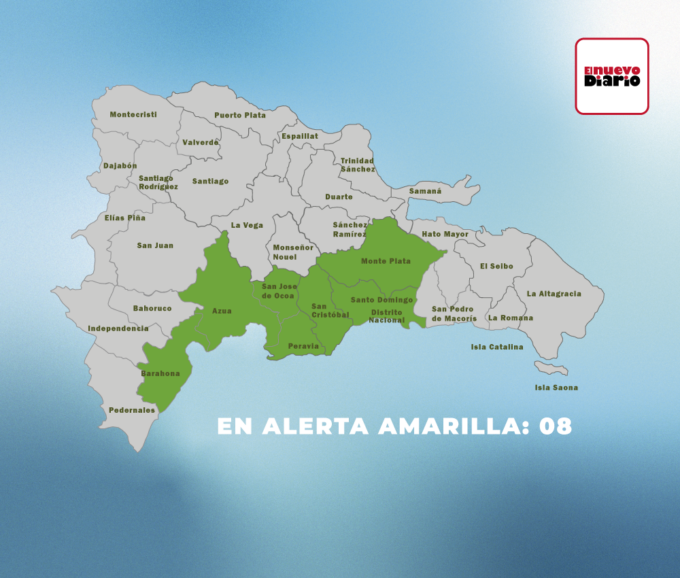 COE mantiene alerta verde en ocho demarcaciones por lluvias