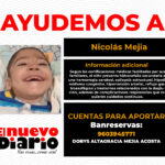 Nicolás enfrenta múltiples condiciones de salud y su familia pide ayuda para costear su tratamiento