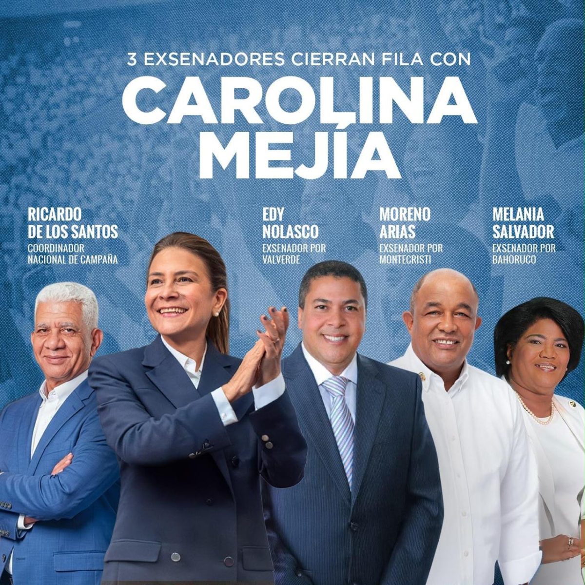 Ricardo De los Santos fortalece candidatura de Carolina e integra exsenadores